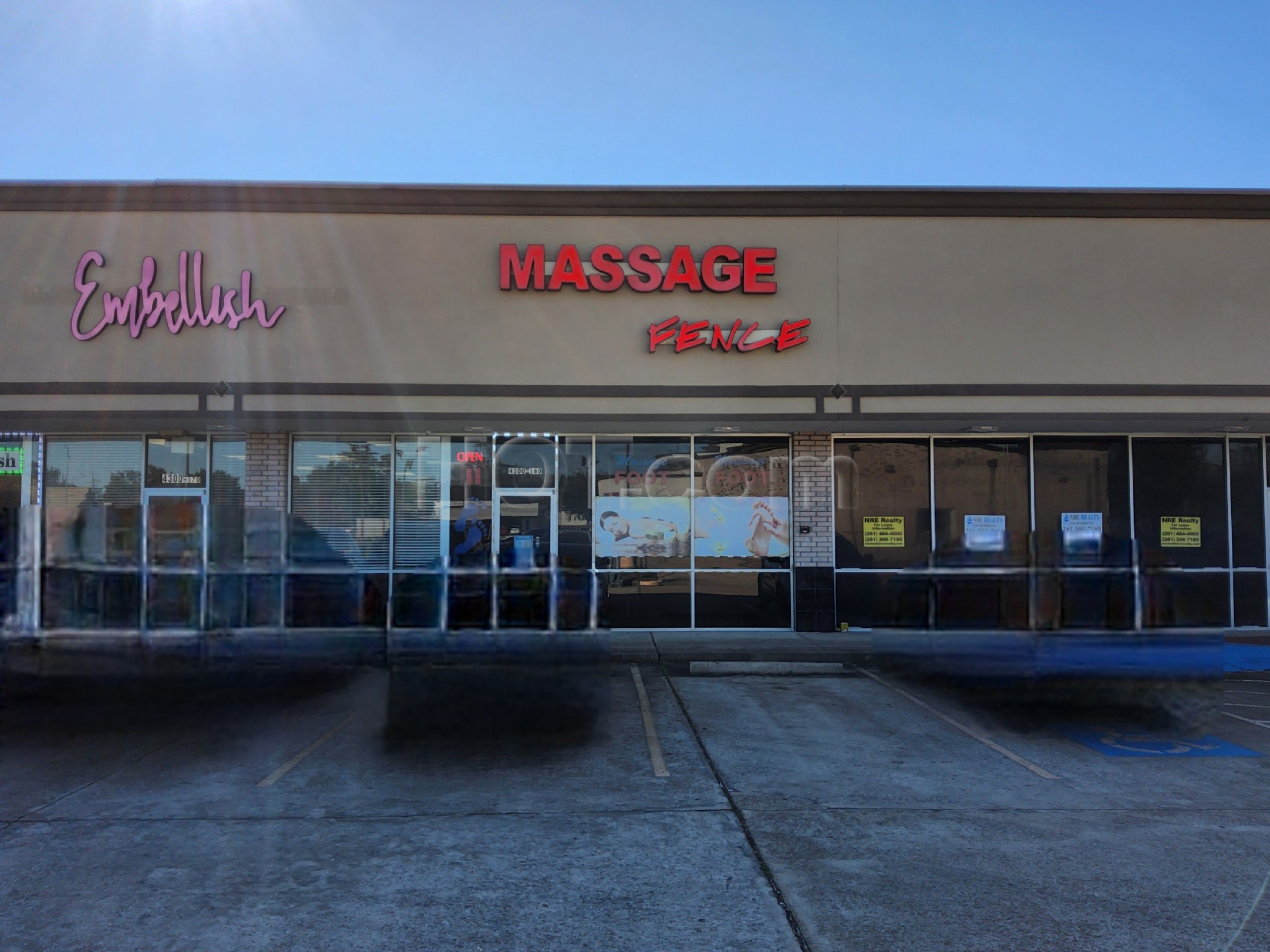 Pasadena, Texas Massage Fence