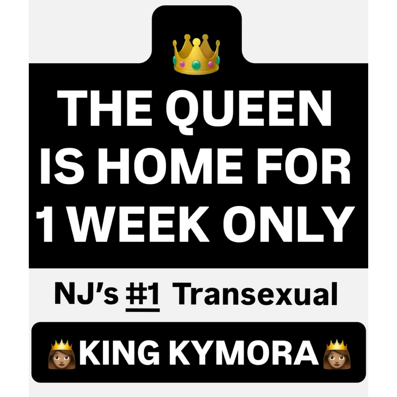 Escorts Paterson, New Jersey 👑KING KYMORA