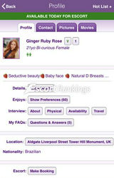 Escorts Ginger Ruby Ros